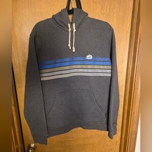 Men's/Women's Patagonia Brown Uprisal Ridge Logo Stripe Design Hoodie ~ UNISEX
